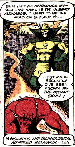 BaronDestructo's tweet photo. On #ThisDayInComics - 43 years ago, Albert Michaels made his first, innocuous appearance in Superman #303. A scientist for STAR Labs, he would later become the Atomic Skull, flying around in his hoverskull and dating an artificially evolved panther. #ThisDayInSupervillainHistory https://t.co/2jaanuhvLV