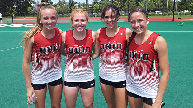 OHMileSplit's tweet photo. Ohio earned the girls team win at the Midwest Meet of Champions with 199 points. The 4x800 relay squad set the tone for the day with a 9:08.73 first place clocking. Congrats to Marin, Gia, Lindsay &amp; Madison! @oatccc https://t.co/lgpyaNRnch