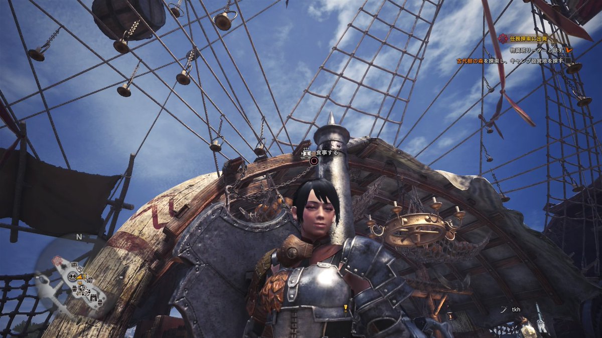 Mw岩井 Mh W 思い付きでセカンドキャラ作戦 今度は女性名で 女性キャラ 新大陸に着く前にゾラ マグダラオスの背中を歩いた経験とか完全に忘れていて 色々新鮮 Hr2になりました Mhw