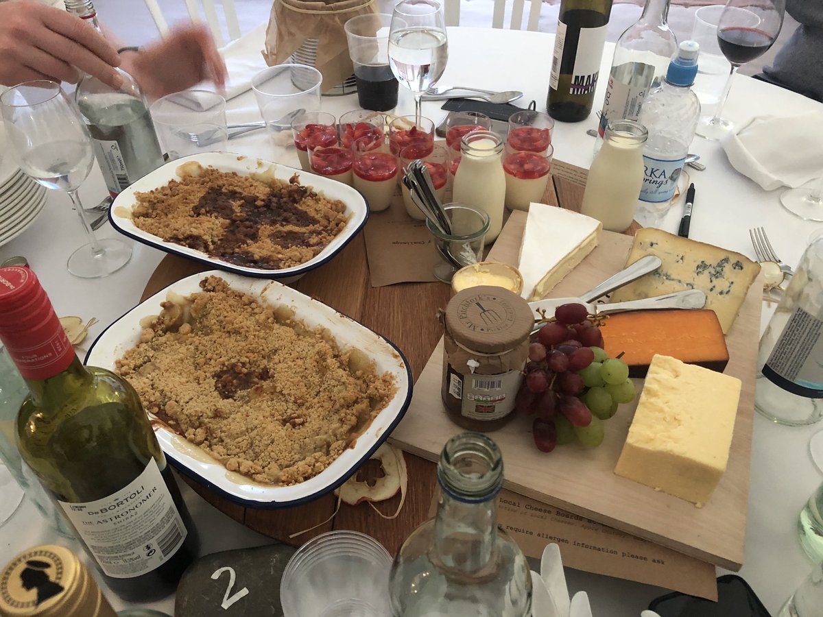 emmalou's tweet photo. @SBCC2019 please give us the apple crumble recipe!! It was AMAZING https://t.co/lJdaKCVy7z