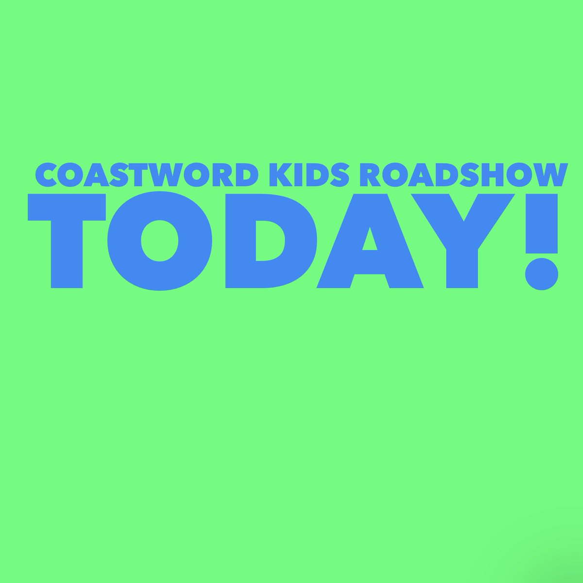 Good morning #Spott and #Innerwick! We are coming to you &amp; we are bringing the fun! See you at:
#SpottVillageHall 10:30-11:30
#InnerwickVillageHall 13:00-14:00

#loveSpott #loveInnerwick #loveFamilies #loveCoastword #CoastwordKids #CoastwordFest2019 #EastLothianKidsActivities