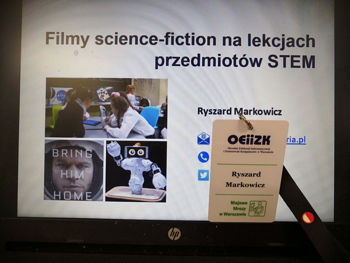 MarkowiczR's tweet image. Happy to be on XIX Conference Majowe Mrozy in #Warsaw and running the workshop
“Science-fiction movies on STEM lesson“
Participants solved problems and saved an astronaut using #Fablerobot  and @SAMLabs. They actually were on #Mars thanks to Red VR. 
@ednology