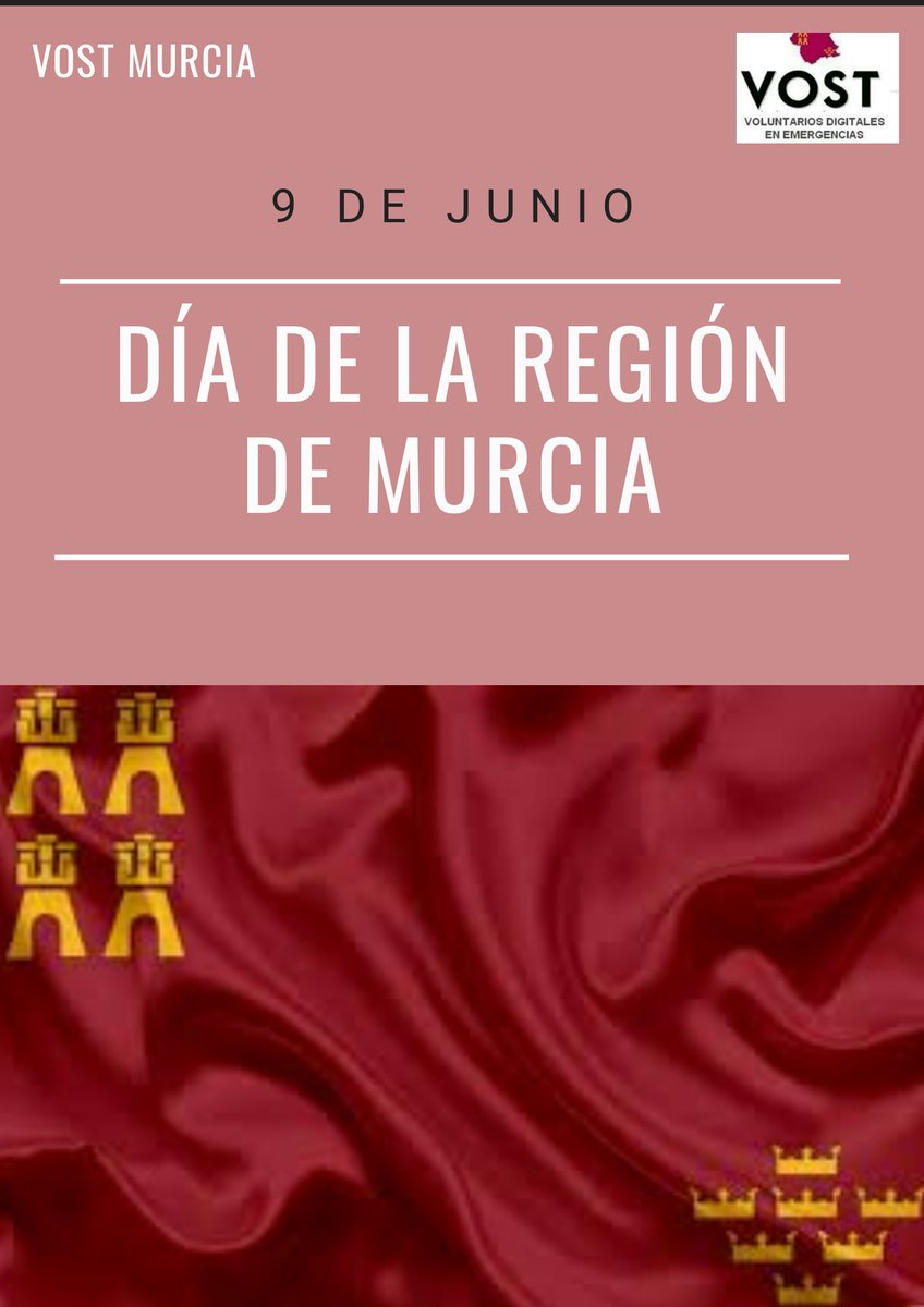 VOSTmurcia's tweet photo. ¡FELIZ DÍA DE LA REGIÓN DE MURCIA!
#VOST https://t.co/Xng6Edwdph