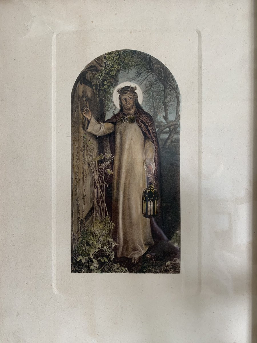 WickedVintageUK's tweet photo. Just in- lovely old print/ coloured plate of The Christ carrying a lantern in the dark. A very nice image.. #religiousprint #antiquereligiousart https://t.co/F1kxQO1OBJ