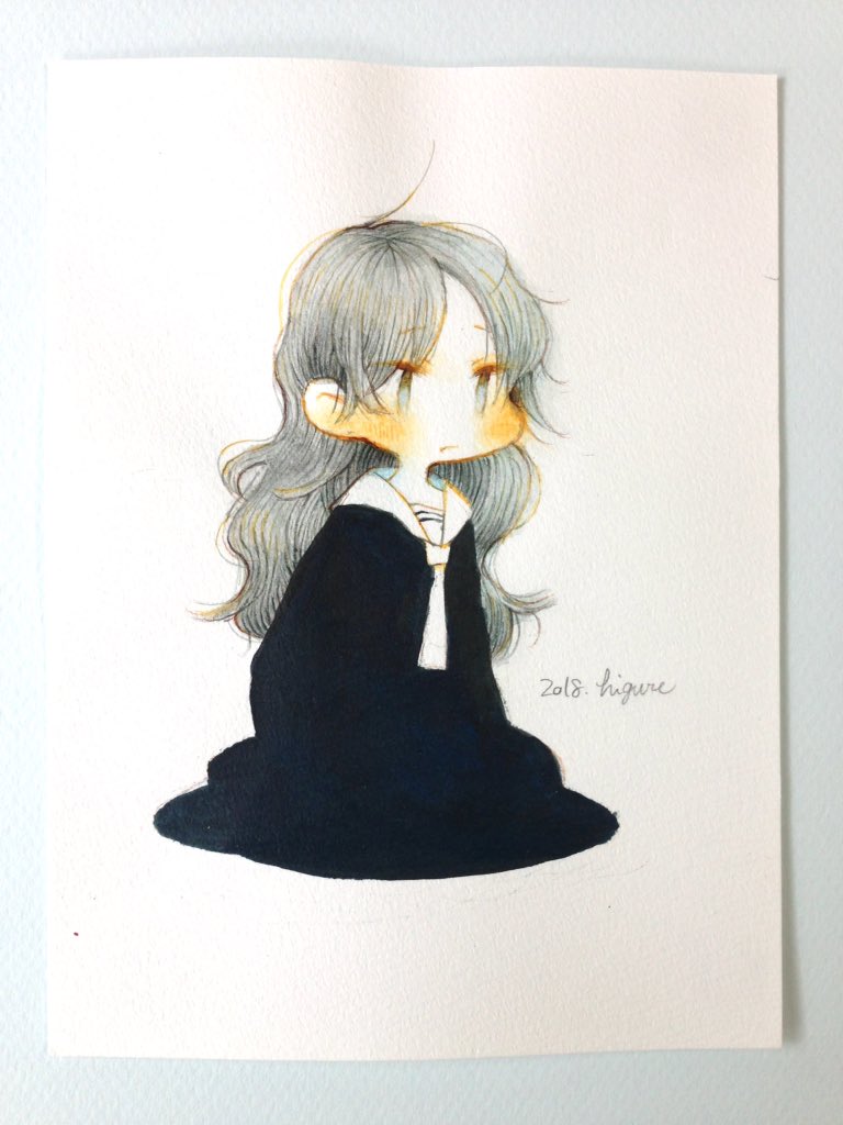 「去年の小さい水彩原画を発掘したのでそろっと追加しておきました 」|日暮のイラスト