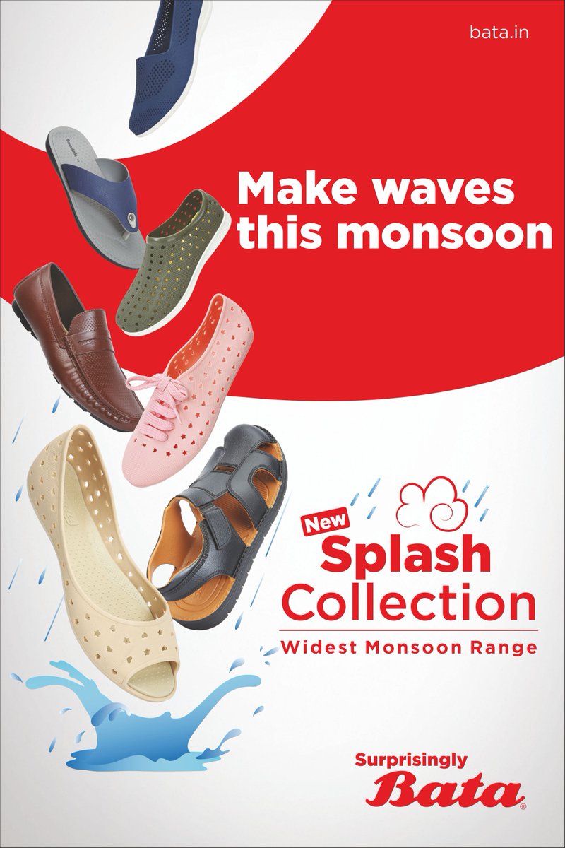 Growel s 101 on X Bata store located at Growel s 101 is here with exclusive monsoon collection just for you. So rush to your favourite mall and prepare to make a splash Growels101