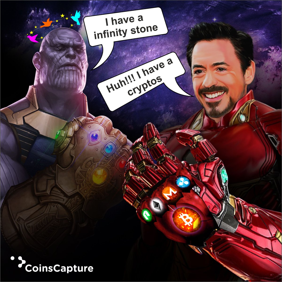 when crypto fever is on avengers #cryptocurrency #funny #sundaymorning  #avengers #cryptomeme #sundayfun #sundayfunday #cryptofun #meme  #blockchainmeme #endgame #endgameme #funniest #followforfollow #followme  #dailydose