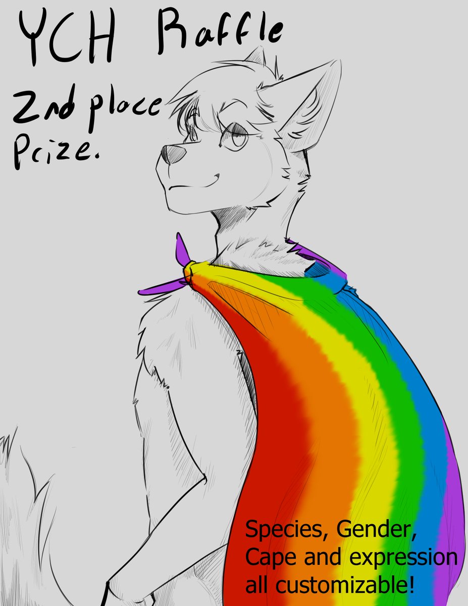 🐈🐅1000 FOLLOWER RAFFLE 🐅🐈

- To enter, follow and retweet this post! Quote retweets don't count and it must be your main acc.
- The first winner chooses two friends to be in it with them!
- Second winner gets the pride half-body YCH!

Raffle ends 6/23/2019