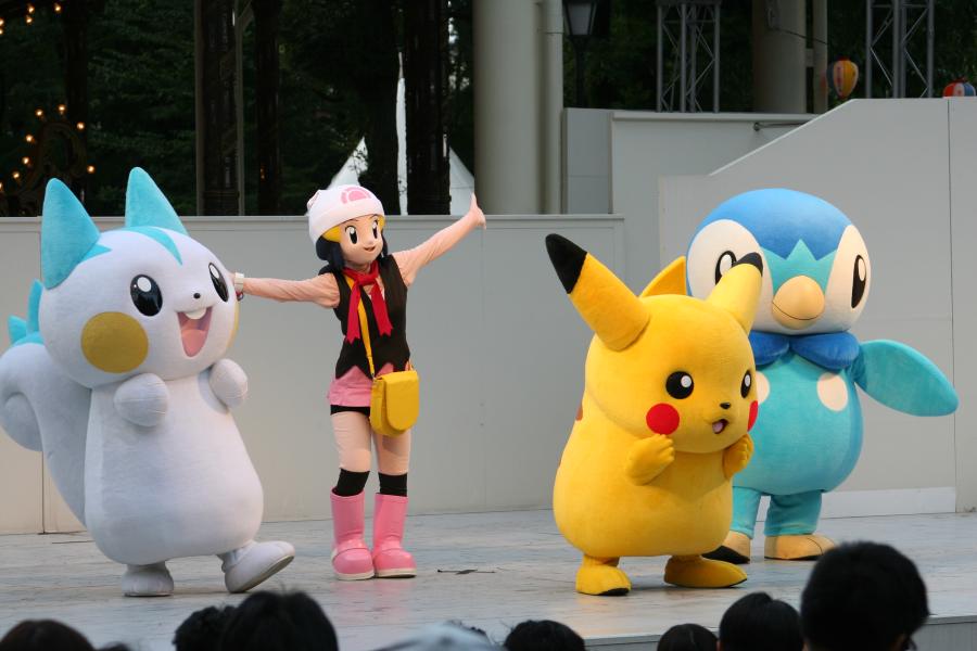 トポ 過去写真 08年8月31日 としまえんでのポケモンショー ヒカリちゃんの時代ですね パチリスがキュート