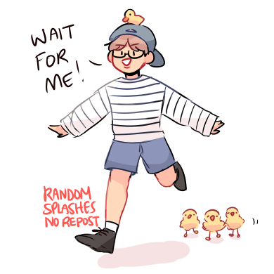 wait for the baby ducklings (&amp; jimin!)

#btsfanart #JIMIN #RM 