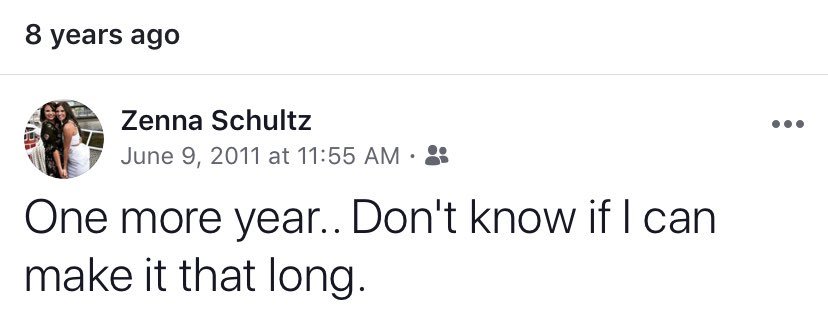 zcdevito's tweet image. 8 years ago today I was making dramatic high school Facebook statuses about not being able to live with my parents

Now today in 2019 I am living with them once again #growth #funemployed