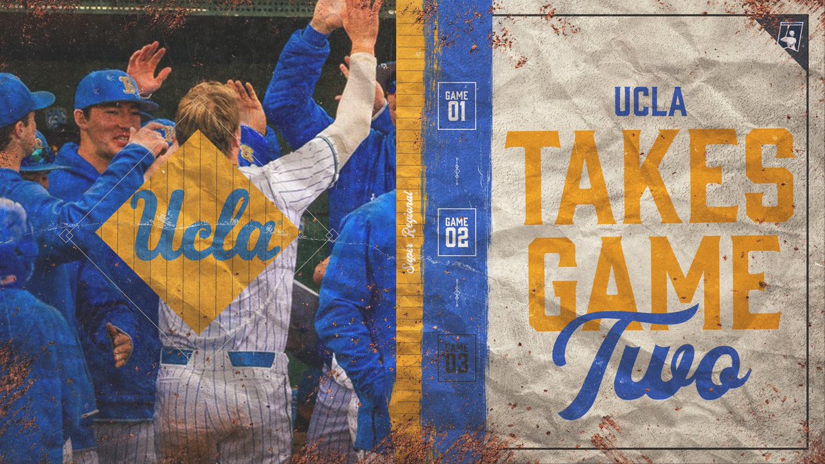 NCAABaseball's tweet photo. WE'LL PLAY 3 IN LA!

In an extra-inning thriller, UCLA outlasts Michigan to force a winner-to-Omaha Game 3 tomorrow! 

#RoadToOmaha | @UCLABaseball https://t.co/0NVe1tHkIW