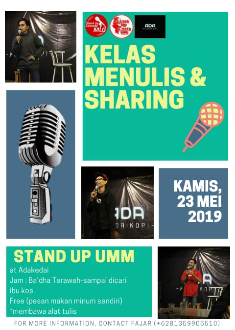 Gimana kabar nya teman teman?? Sudah bolong berapa sejauh ini?? 
Ditengah ramenya Demonstrasi sempatkanlah berkomedi, jangan lupaa nanti malam ada sharing dan kelas menulis, buat kalian yang mau gabung juga kita persilahkan.