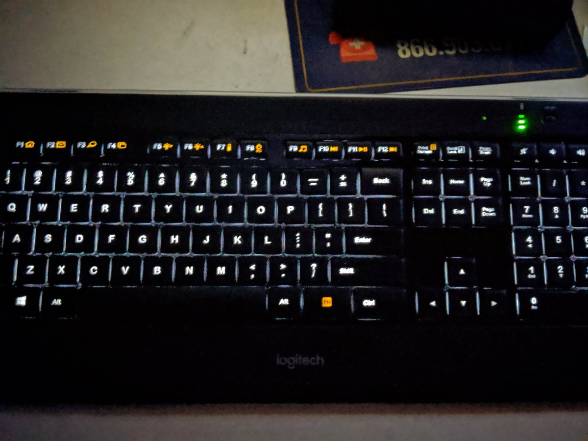 chrisjohnston's tweet image. I love my new backlit keyboard #codinginthedark
