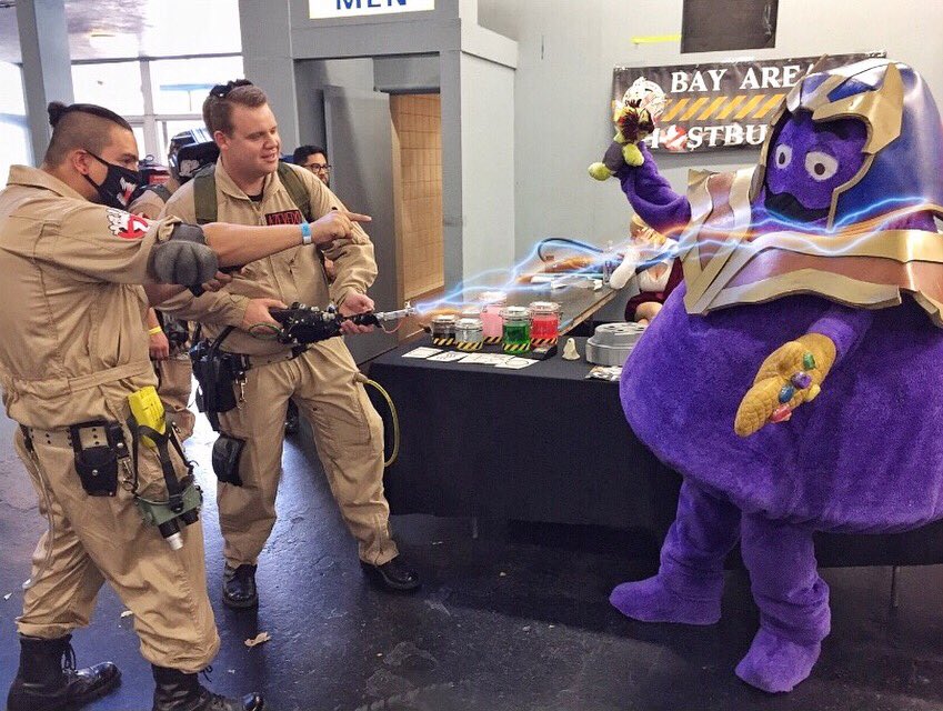 Banana Steve (@bananastevecos) on Twitter photo Sorry, <a href="/BayAreaGB/">BayAreaGhostbusters</a> .... Nothing can stop the Grimos! 🚫😈
#ghostbusters35 #grimos #grimacethanos #grimace #thanos #ghostbusters Sorry, <a href="/BayAreaGB/">BayAreaGhostbusters</a> .... Nothing can stop the Grimos! 🚫😈
#ghostbusters35 #grimos #grimacethanos #grimace #thanos #ghostbusters