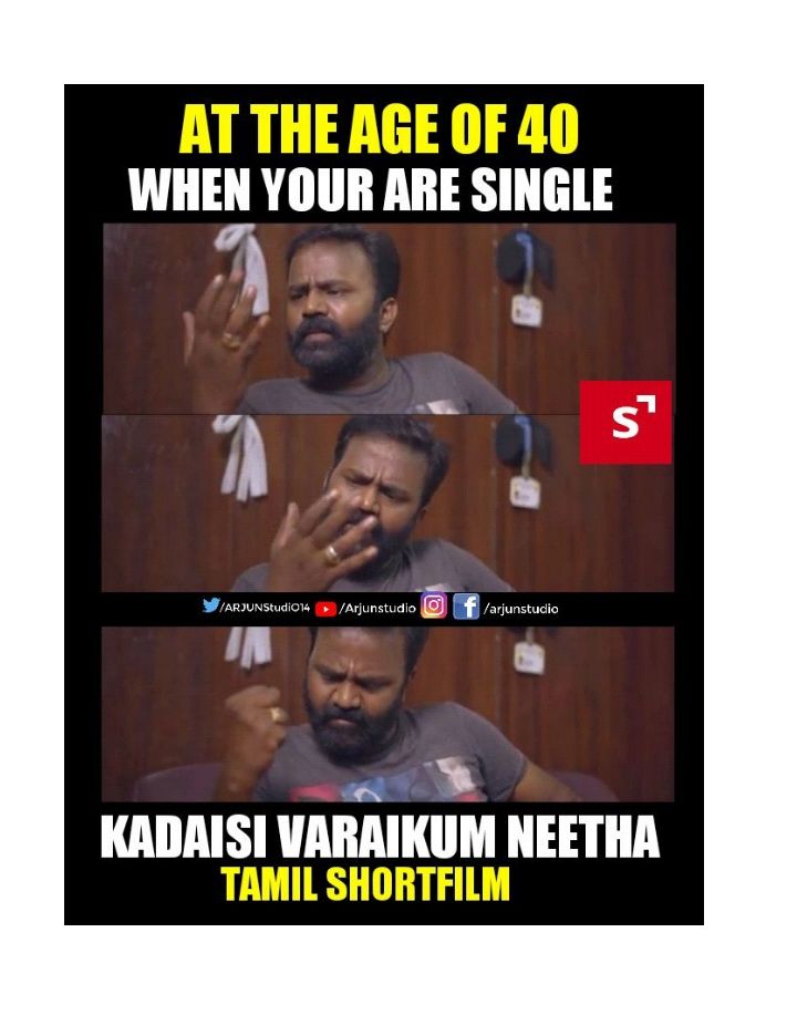 ARJUNStudiO14's tweet photo. #MorratuSingle #Kadaisi_Varaikum_Neetha✊😂
🔞Comedy Shortfilm Released
Watch it #AiyooPathikichey YouTube channel 🤗 https://t.co/5Fs2RD2bve