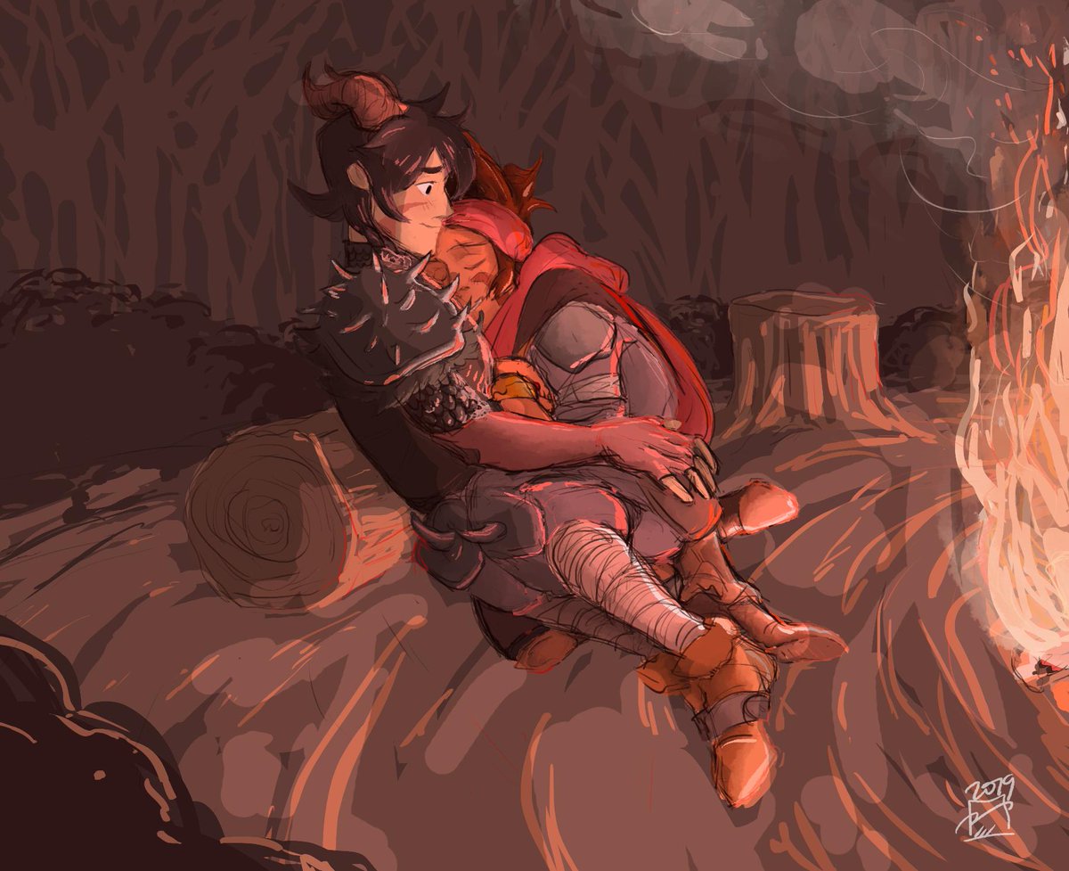 "Wow...You are cuddly." 
#klance #thunderpike