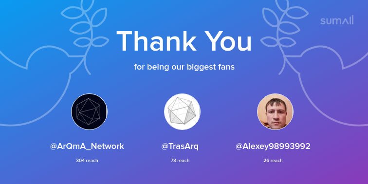 elphyrecoin's tweet photo. Our biggest fans this week: ArQmA_Network, TrasArq, Alexey98993992. Thank you! via https://t.co/xHElhk8Hb1 https://t.co/C2xJTYoqUJ