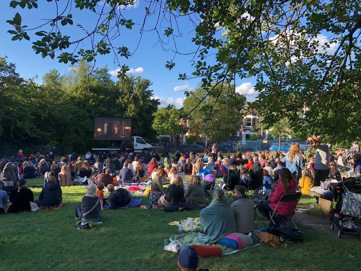 Hope you all had fun yesterday!
Here’s Denise conducting <a href="/songworks_n8/">Songworks Choir</a> &amp; crowd watching Bohemian Rhapsody at the outdoor cinema! See you all today for the music fest and even more street food vendors 😋
#CrouchEndFestival <a href="/crouchendfest/">Crouch End Festival</a> <a href="/HornseyVale/">Hornsey Vale Community Centre</a> #northlondon #festival
