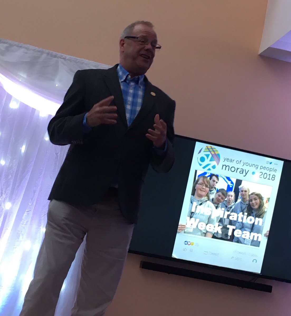 IMcLaughlan's tweet photo. What inspiration @ElginYouthCafe by young people, volunteers, trustees &amp; staff celebrating so much achievement!! #communitybasedyouthwork https://t.co/ncaaoK2Xm5