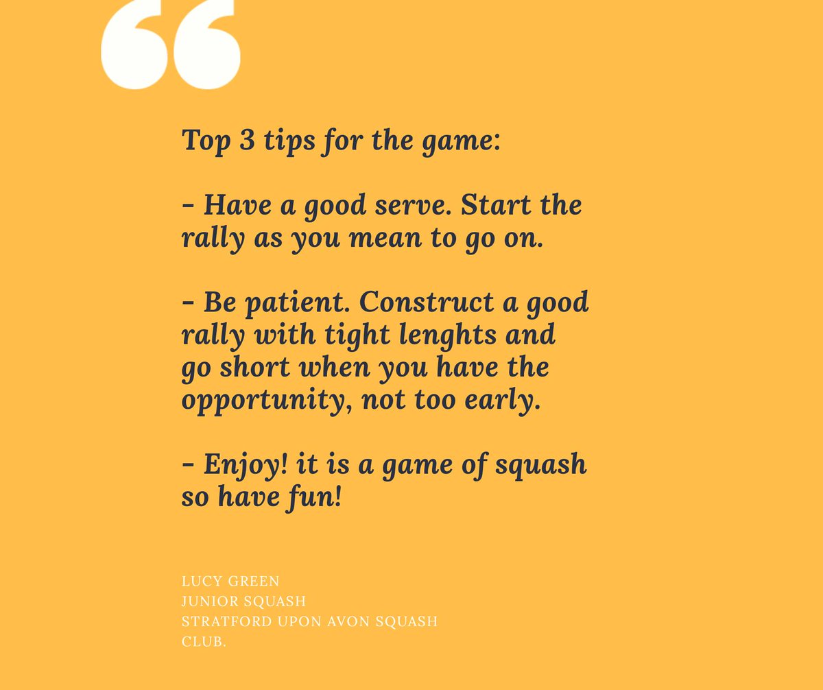 StratfordSquash's tweet photo. Our last but not least coach is Lucy Green who trains our juniors and she is very loved by them. Lucy started playing since she was 7 and competing at the age of 10! 

#coachingweek @englandsr https://t.co/PfNZUONxzc