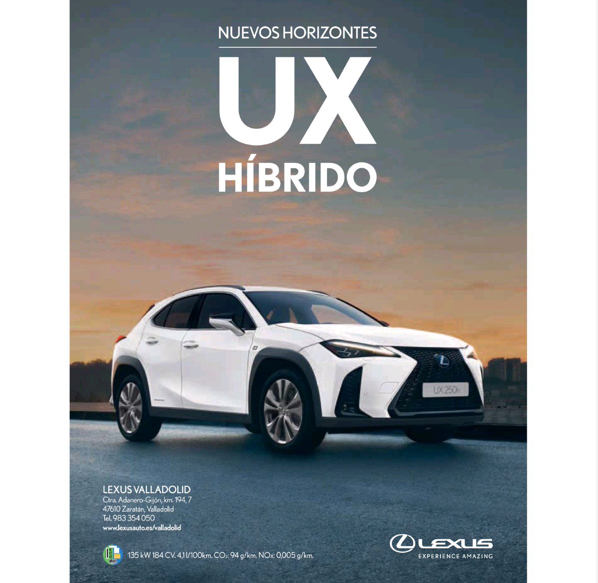 AnaEstevezLexus's tweet photo. Inconfundible y atrevido, con un diseño #Elegante #Dinámico, el Nuevo #LexusUX250 ya rueda por nuestras calles. Quieres disfrutar tu también de el? Ven a #LexusValladolid y conoce su espectacular precio durante este mes de Junio en Ctra León Km 194,7 o llama al 📞 983 354 050. https://t.co/m9exi7o2IL