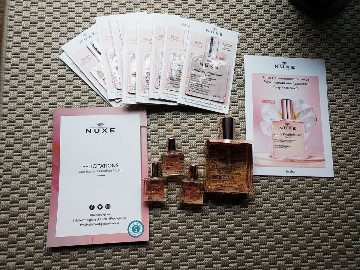 ElodieTr's tweet image. Ravie d'être ambassadrice pour découvrir la nouvelle Huile Prodigieuse Florale de @NUXE #HuileProdigieuseFlorale #Prodigieuse #MyHuileProdigieuseFlorale #nuxebelgium #sampleo