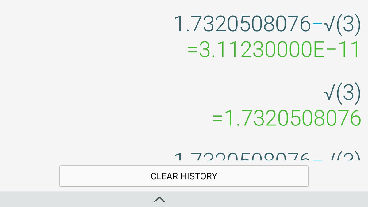 rezasharifi82's tweet photo. این جوب وحشتناکی که می بینید مال ماشین حساب samsung هست.
رادیکال ۳ منهای رادیکال ۳ رو ببینید چی چاپ کرده؟!!!...
هر جوری فک می کنم نمی تونم الگوریتمی پیدا کنم که بتونه همچین جوابی رو چاپ کنه..
واقعا احسنت😁😁 https://t.co/0r34gLs7UL