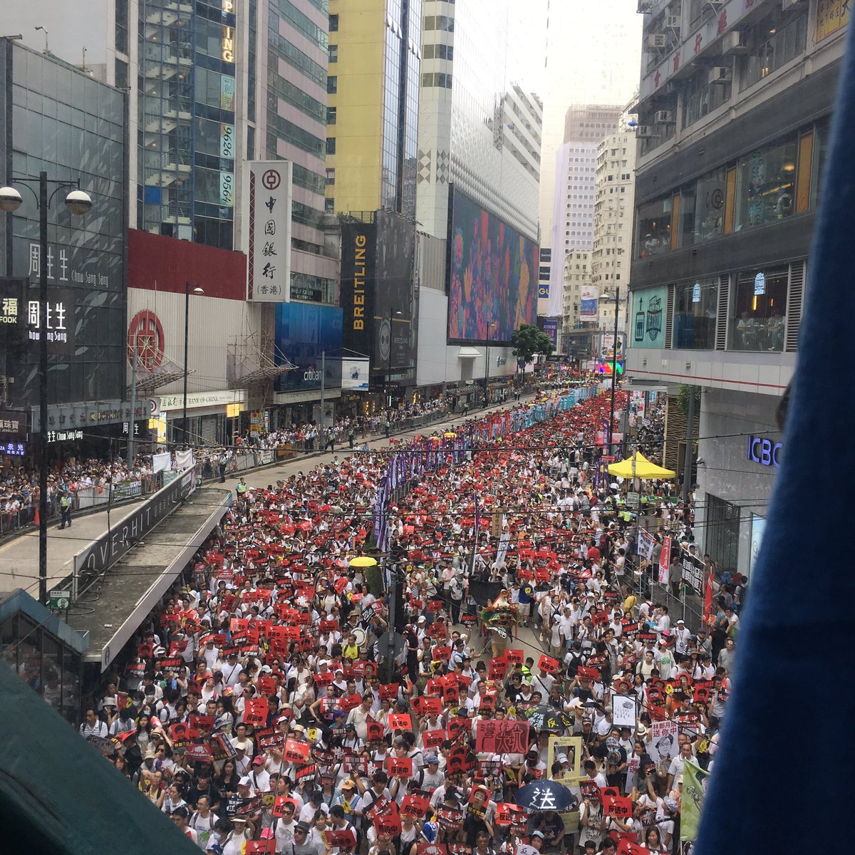 Hong Kongers protest a proposed extradition law that they fear would extend the Chinese Communist Party’s grip over the territory.