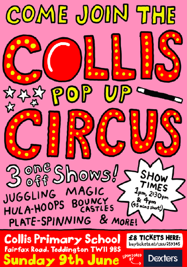 CsaTw11's tweet photo. Roll up roll up! The #circus is coming to #Collis in #Teddington #today. 3 shows of 45 mins - 1pm, 2.30pm and 4pm. Only £8pp with under 2s (on laps) free. Buy tickets in advance at - https://t.co/ZaztVUfHsB - or cash sales on the door.
@Teddington_Town #sundayfunday #familyevent https://t.co/3miGBEckg8