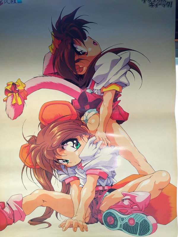 あっかんbi 広報用 搬入の用意をしていたら懐かしい物が出てきたので紹介 柳ひろひこ キャラクターデザイン Necのpc Fx用として発売された チップちゃんキィーック の販促用ポスターです ゲームタイトルは 柳ひろひこ の同人誌 Chipちゃんぱ ん