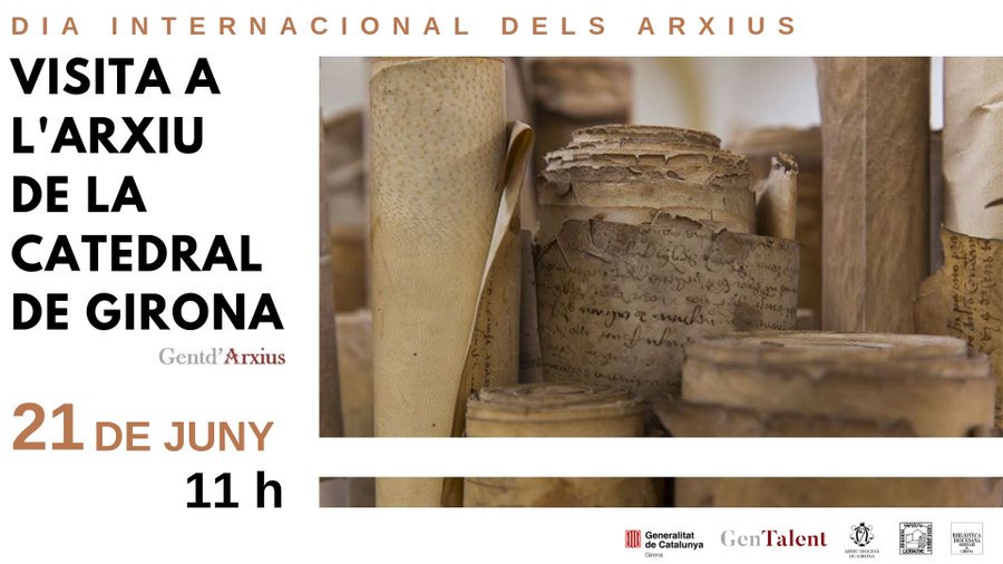 govgirona's tweet photo. Avui, 9 de juny, és el #DiaInternacionalArxius! La Secció de Gestió Documental i Arxiu i el grup #GenTalent de la #gencatGirona ho celebren amb una visita a l'Arxiu de la Catedral, a l'Arxiu Diocesà i a la Biblioteca del Seminari de #Girona #IAD2019 https://t.co/uwpdEJVUQl