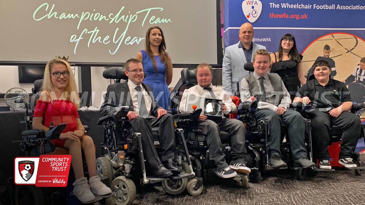 afcb_r0b's tweet photo. MAHOOSIVE congratulations to @afcbwarriors players and staff on an excellent #Powerchair season. Promotion to the Premier League and 3! top awards at the end of season @The_WFA ceremony. 
#ProudToBeAWarrior
#utWiad
#afcb https://t.co/gkmjws3Hej