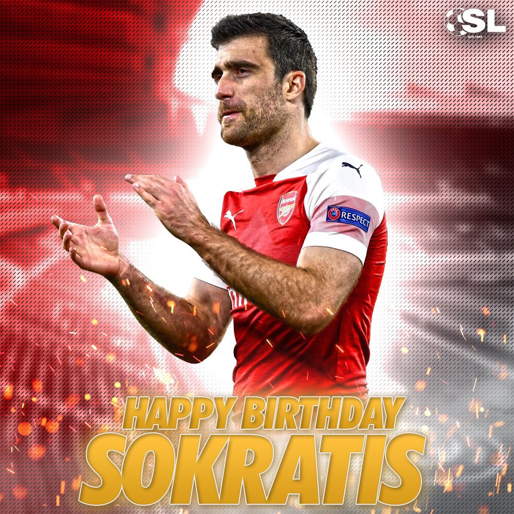 Happy Birthday to Arsenal defender, Sokratis Papastathopoulos! 