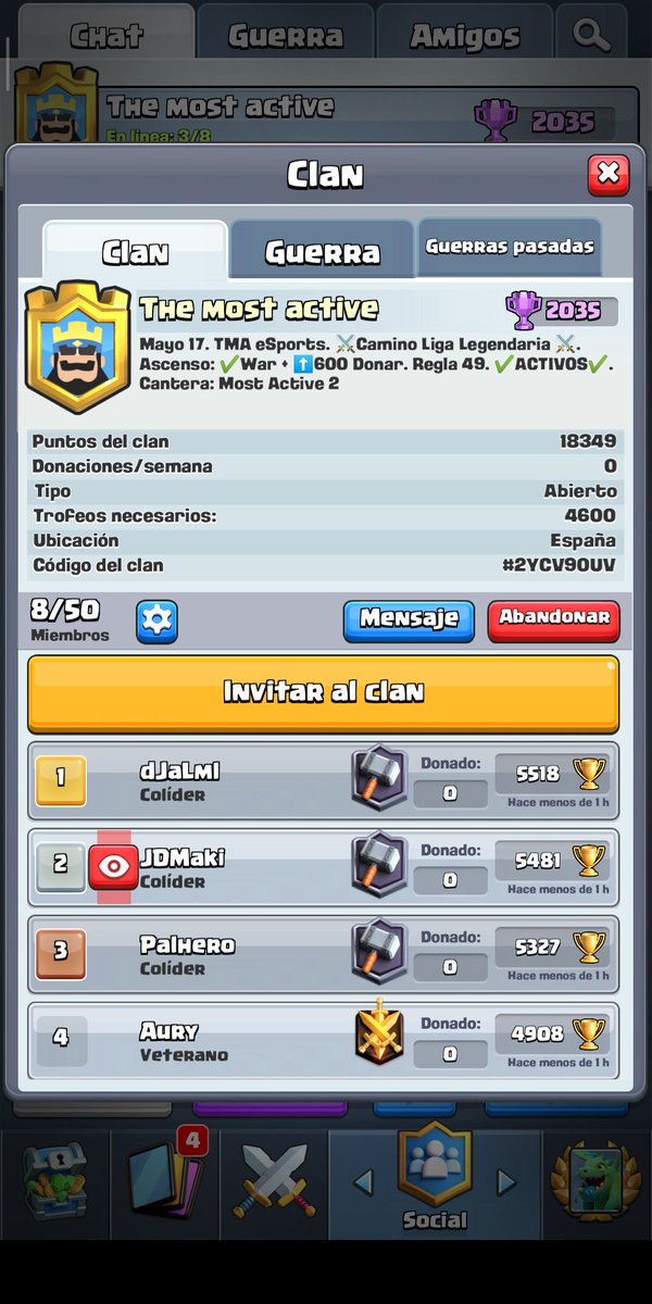 Estamos a punto de iniciar guerra. Necesitamos ayuda. Uniros.💪♥️