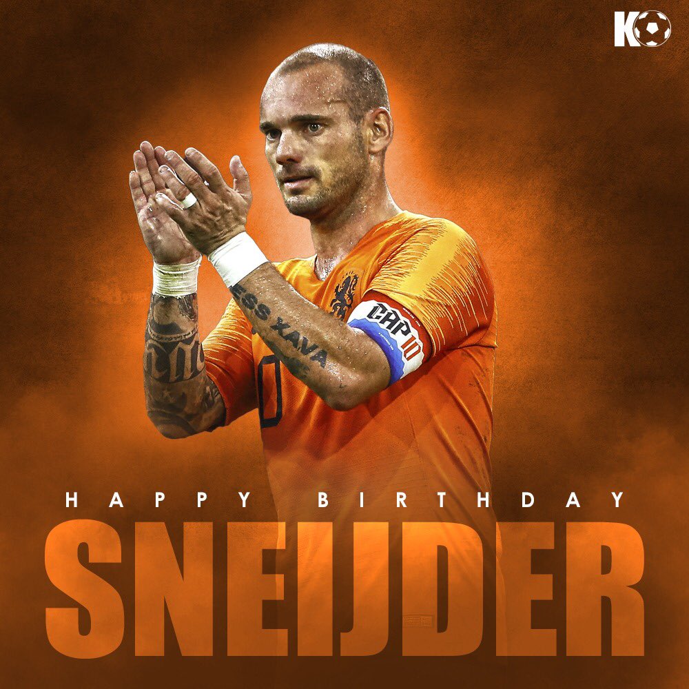 Join in wishing Wesley Sneijder a Happy birthday! 