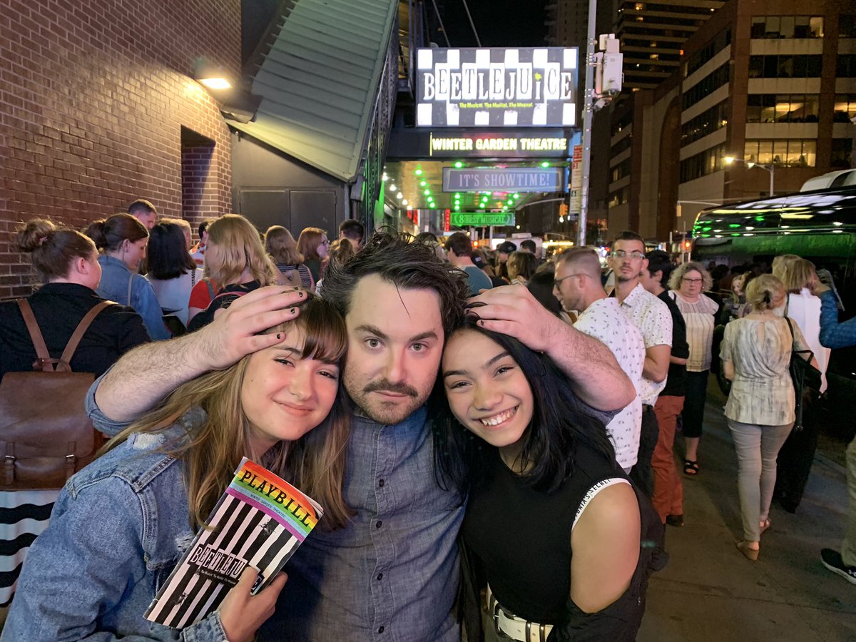 EVdolan's tweet image. We were totally blown away @ABrightMonster in @BeetlejuiceBway last night and can’t wait to root for him tonight at the @TheTonyAwards !  #TonyAwards2019 #TonyAwards