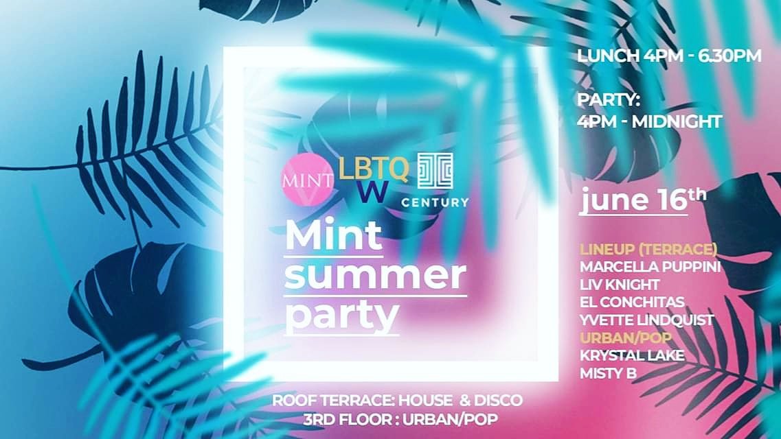 DJMistyB's tweet photo. It's Happening Next Sunday! 16th June.. @MintEventsLDN Summer Party at Century Club #Soho 💃🏾💥
Hope you've got your tickets? :)
#LBTQparty #mintldn 🔥🎶
👇🏾👇🏾👇🏾
https://t.co/EZIBDkCiw1 https://t.co/q5gPR1o9gG