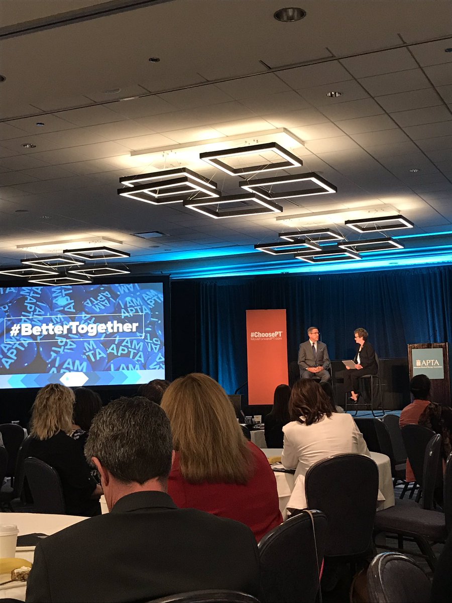 .@APTAtweets and <a href="/BOCATC/">BOCATC</a> Presidents reaffirming how we are #BetterTogether at Component Leaders Meeting in Chicago. Proud of my dual licensure as a PT/ATC!