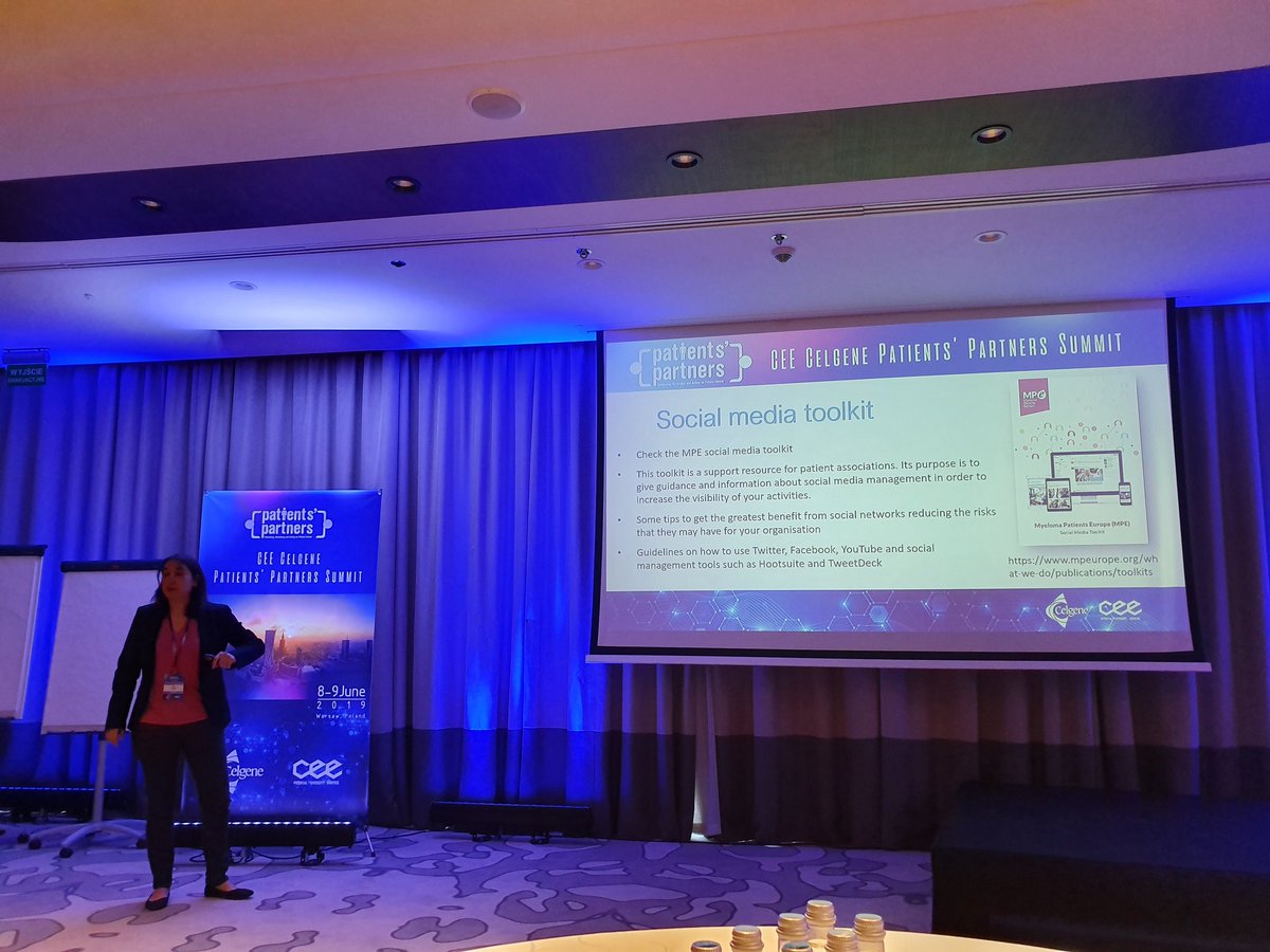 modickristina's tweet photo. @avallejo_ from @MyelomaEurope about Social Media Campaigns. #patientadvocates #patientsinvolved #patientspartners https://t.co/zmtQr3UXu6