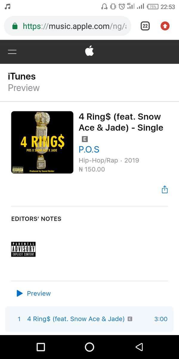 i_amposii's tweet photo. If you're seeing this, please help repost, hype it, anticipate it, follow the artists, let's create a buzz for #4RING$ cause it #dropsin3days #June12isuponus
Already available for streaming and downloads on Apple music and iTunes, other links will be rolled out shortly🙏🏽 https://t.co/hY3wv9S0hu