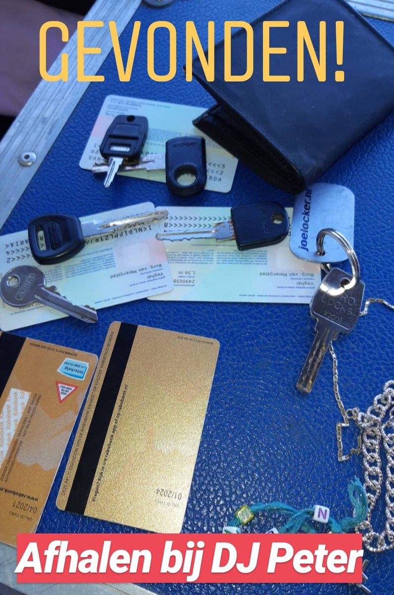 Geld, sieraden, bankpassen, id-kaarten en kinderen worden gevonden. Dag 3 is begonnen onder een stralende zon en heerlijk sfeertje! 
Ben je iets kwijt, kom langs bij DJ Peter.