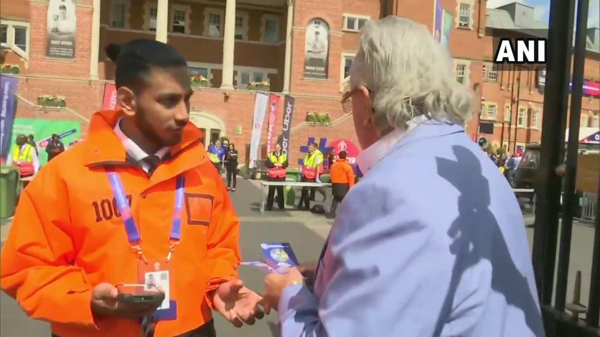ANI's tweet photo. London: Vijay Mallya arrives at The Oval cricket ground to watch #IndvsAus match; says, "I am here to watch the game." #WorldCup2019 https://t.co/3eCK1wQHDq
