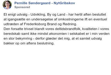 dkpolads's tweet image. Der er en ny annonce fra Pernille Søndergaard - NytGribskov: facebook.com/ads/library/?a…