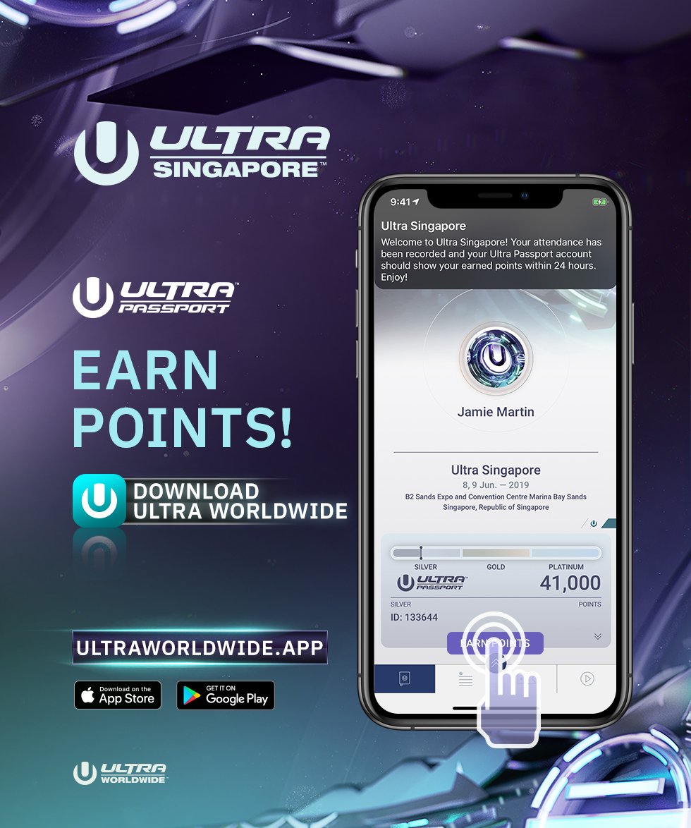 Don’t forget to earn your Ultra Passport points while attending the festival this weekend!

Download the Ultra Worldwide app to get started.

UMFWorldwide.com/app