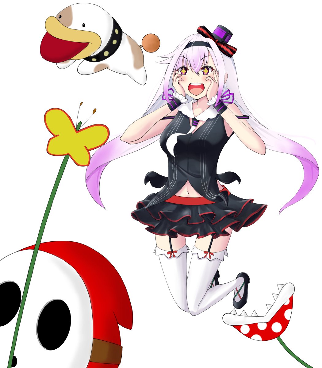 ヘイホーさんそのちょうちょください ヨッシークラフトワールド 可愛いがいっぱ 白むじのイラスト