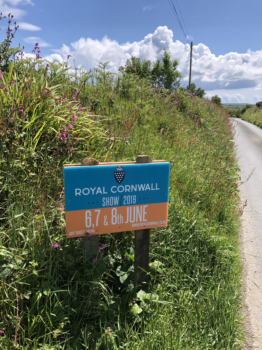 Jam_First's tweet photo. I canโt bring myself to take down the #JamFirstHQ #RCS19 sign just yet! I mean look at it out enjoying the sun! Maybe Iโll take it down in the morning. #RoyalCornwallShowHangover. https://t.co/xLgyuQucF9