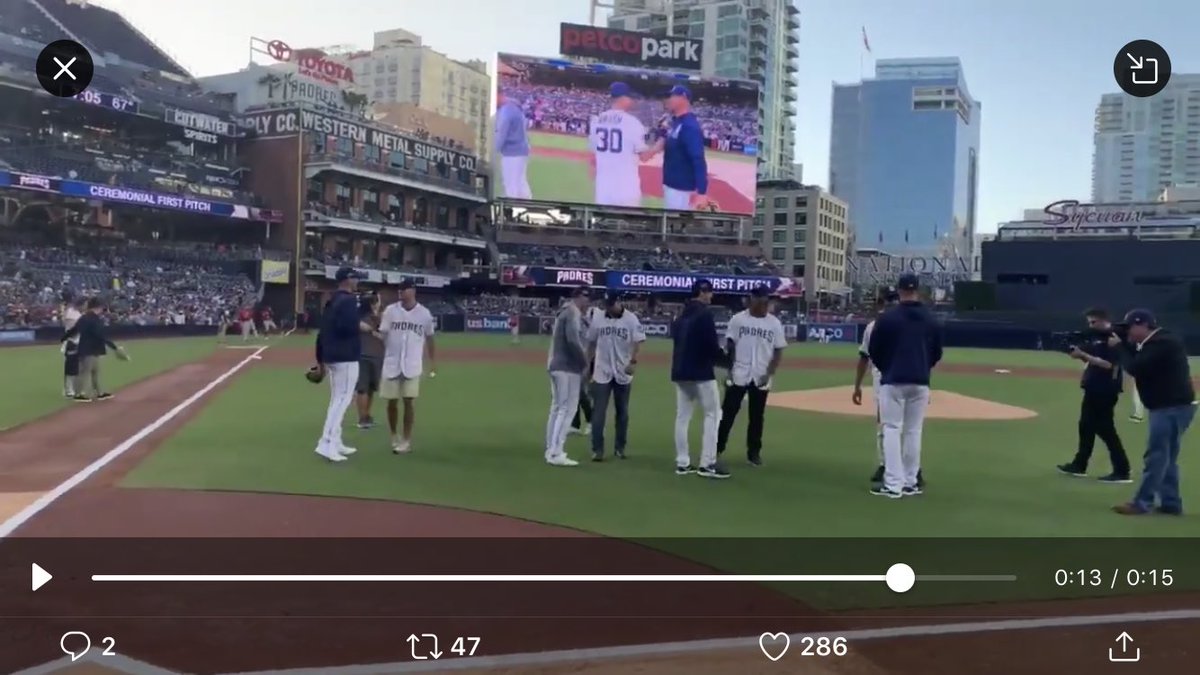 Hey <a href="/BayridgeSS_LDSB/">Bayridge SS</a> Look closely at the <a href="/PetcoPark/">Petco Park</a> Jumbotron. Wearing #30 for the <a href="/Padres/">San Diego Padres</a> is your very own Matthew Brash. #ygktosan #proudcoach