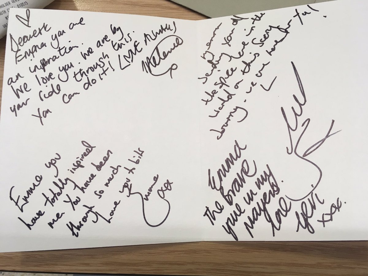 EmmaMckeanSG's tweet photo. What more could I ask for to be by my side for strength and encouragement as I enter hospital at the end of the month for this hopefully life saving journey xx thank you from the bottom of my heart @EmmaBunton @MelanieCmusic @GeriHalliwell @OfficialMelB @spicegirls #spicegirls https://t.co/nL3WTPhZ2I