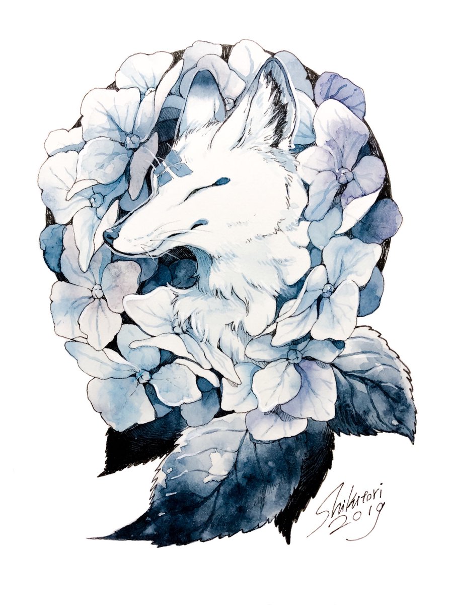 「ペン画はいいぞ
ペンの上からサラッと水彩塗りもいいぞ 」|シキトリのイラスト